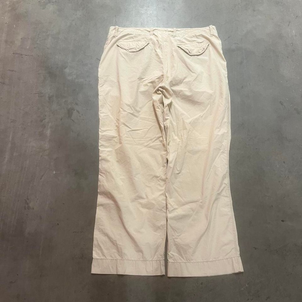 Y2K gap mens beige military‎ parachute paratrooper wide leg